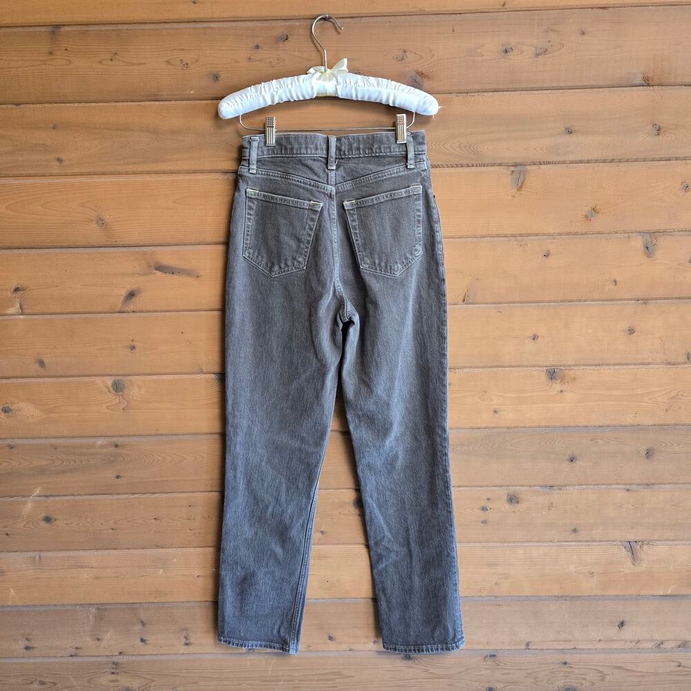 Abercrombie & Fitch Jean Brown 90s Straight Ultra High Rise 26 2 Denim Boho Pant - Picture 4 of 5